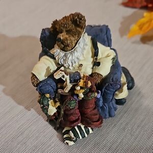 Sold!!Boyd Bear. Charming Bear Figurine with Santa Outfit